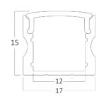 BRY-SR1715-2MT-BLC-ALUMINIUM PROFILE – Bild 3