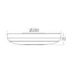 BRY-GRANDE-RND-20W-5IN1-SNS-IP54-CEILING LIGHT – Bild 6
