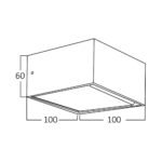 BRY-AVVA-WL02-8W-SQR-WHT-3000K-WALL LIGHT – Bild 6