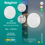 LED Außenlampe Bulkhead 18w  2020lm  3 CCT IP65 - Ø 222 mm x H  48 mm  - Weiß – Bild 6