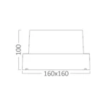 LED Außenwandlampe - Walls G2 - 1450 lm 15w - IP 65  - Schwarz – Bild 5