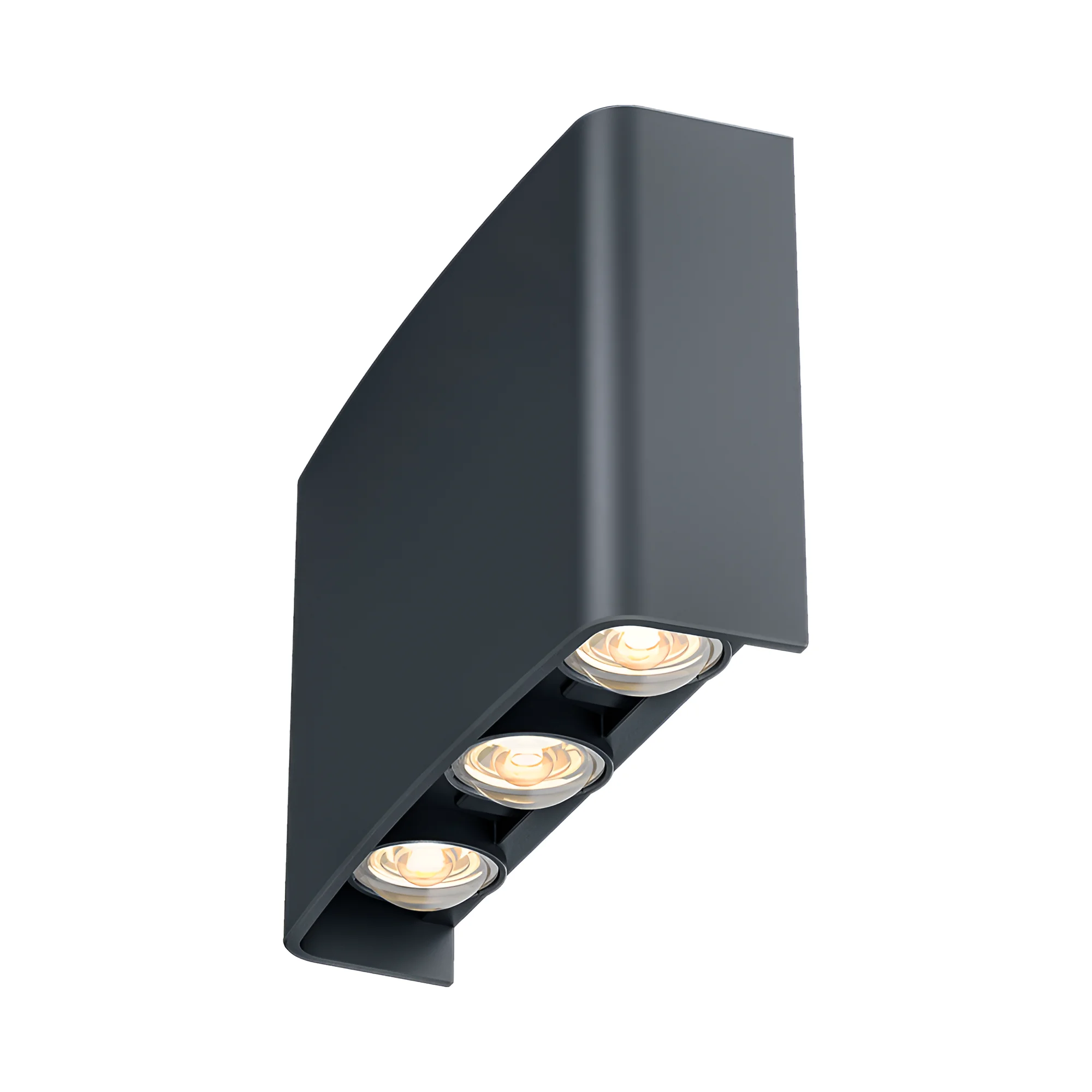 BG38-03382-1 LED Außenwandlampe Vector 6 - B160mm x H100mm x D41mm - 3 CCT - 6x1w 480lm - IP 65 - Anthrazit – Bild 1