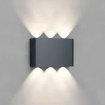 LED Außenwandlampe Vector 6 -  B160mm x H100mm x D41mm - 3 CCT - 6x1w 480lm - IP 65  -  Anthrazit – Bild 7