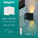 LED Außenwandlampe Vekta -  B100mm x H100mm x D100mm  - 1xG9 Max.10W  - IP 54  -  Wieß - Aluminium – Bild 5
