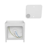 LED Außenwandlampe Vekta -  B100mm x H100mm x D100mm  - 1xG9 Max.10W  - IP 54  -  Wieß - Aluminium – Bild 2