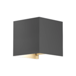 LED Außenwandlampe Vekta -  B100mm x H100mm x D100mm  - 1xG9 Max.10W  - IP 54  -  Anthrazit - Aluminium