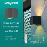 LED Außenwandlampe Vekta -  B100mm x H100mm x D100mm  - 1xG9 Max.10W  - IP 54  -  Anthrazit - Aluminium – Bild 5