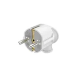 Schutzkontakt - Kabelstecker Standard – L-Typ – 230V, 16A - weiß