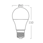 LED Glühbirne / Lampe - E27 11W - IP20 – A60 LED Birne 1055lm – 3000K Warmweiß  – 10er Pack – Bild 2