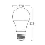 LED Glühbirne / Lampe – E27 13W – IP20 – A60 LED Birne 1350lm – 6500K Tageslicht – 10er Pack – Bild 2