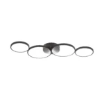 Nela SR1 LED Deckenleuchte – Rund - Dimmbar & 3CCT – 60W – Mit Fernbedienung  – Schwarz – Bild 2
