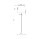 LED Tischleuchte – Dekolampe - Weiß – 3W – 3000K – Wiederaufladbar – Bild 4