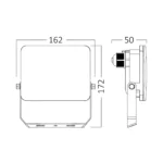LED Außenstrahler 30W – Flutlichtstrahler - IP65 - 2850lm -  3CCT Farbtemperatur (3000K/4000K/6500K) – Bild 3
