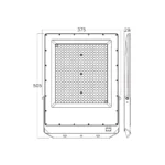 LED Strahler  - 300W - 33000lm – Außenstrahler IP65 – 3CCT Farbwahl –  Fluter Flutlicht - Anthrazit ( Grau ) – Bild 4