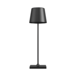 LED Tischleuchte – Dekolampe - Schwarz – 3W – 3000K – Wiederaufladbar
