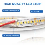 LED Band / Streifen - 24V - 20W/m - 3000K Warmweiß ( 10 m Rolle ) – Bild 6